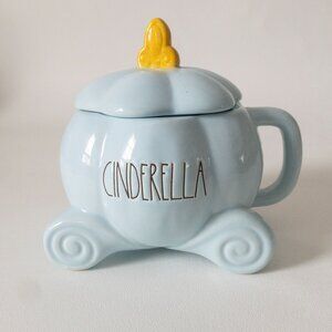 Rae Dunn Disney Cinderella pumpkin carriage mug with a lid